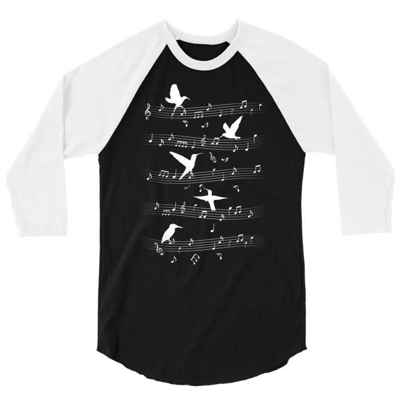 Bird Lover Musician Instrumentalist Ornithology T 3/4 Sleeve Shirt by ravand | Artistshot