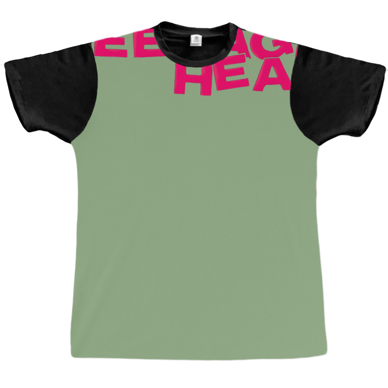 Teenage Head Print (pink) Plain Graphic T-shirt by hermesginderq | Artistshot