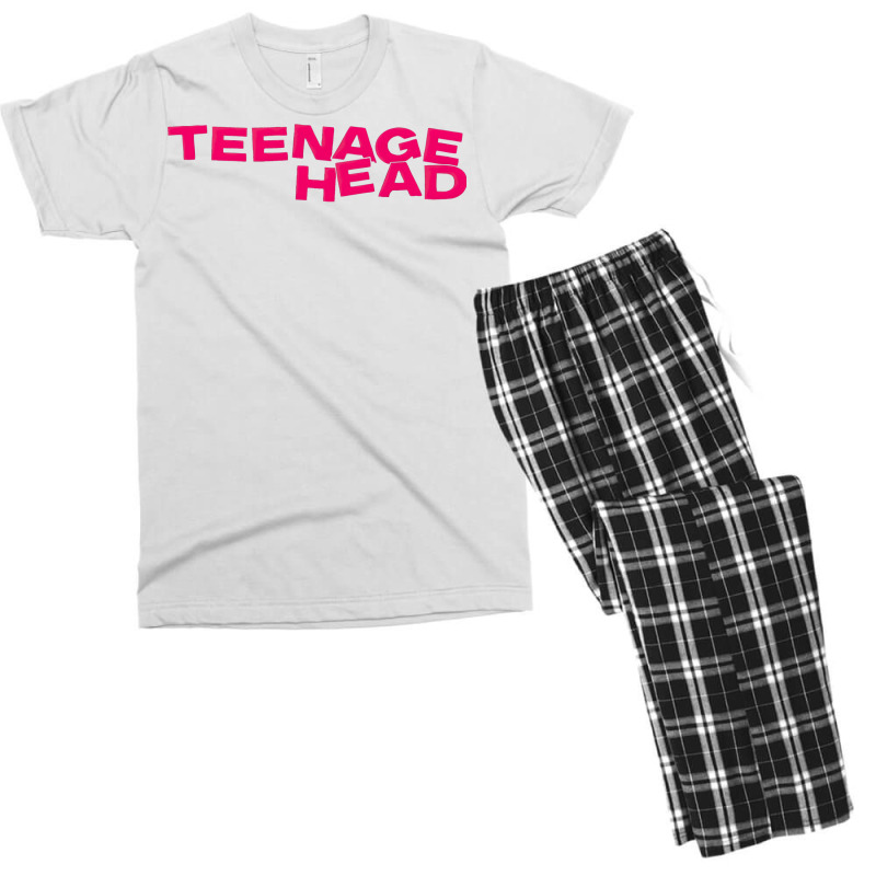 Teenage Head Print (pink) Plain Men's T-shirt Pajama Set by hermesginderq | Artistshot