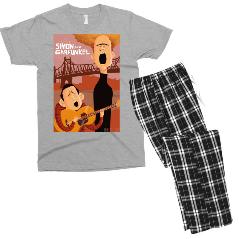 Simon And Garfunkel Men's T-shirt Pajama Set | Artistshot