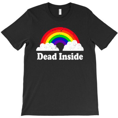 Dead Inside Rainbow Classic T Shirt T-shirt Designed By Herman Suherman