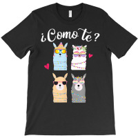 Como Te Llamas Funny Spanish Teacher Bilingual Tea T-shirt | Artistshot