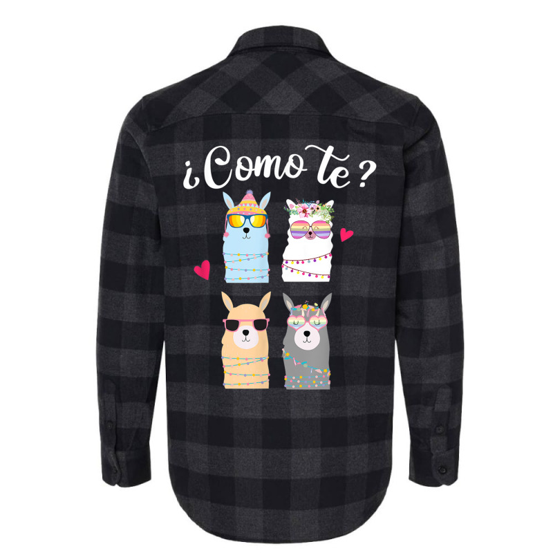 Como Te Llamas Funny Spanish Teacher Bilingual Tea Flannel Shirt by africaka | Artistshot