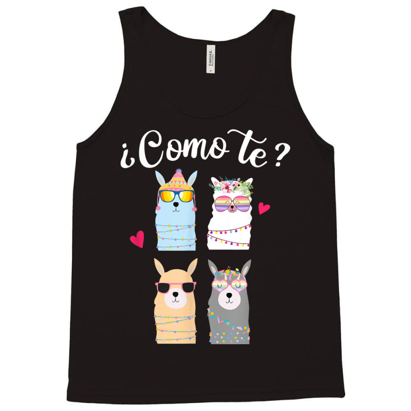 Como Te Llamas Funny Spanish Teacher Bilingual Tea Tank Top by africaka | Artistshot