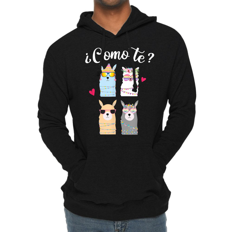 Como Te Llamas Funny Spanish Teacher Bilingual Tea Lightweight Hoodie by africaka | Artistshot