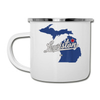 Lewiston Michigan Mi Map T Shirt Camper Cup | Artistshot