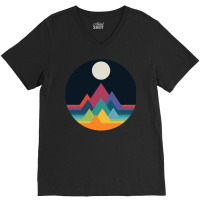 Whimsical Mountains V-neck Tee | Artistshot