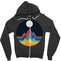 Whimsical Mountains Zipper Hoodie | Artistshot