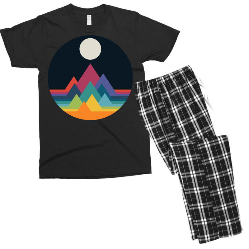 Whimsical Mountains Men's T-shirt Pajama Set by hermesginderq | Artistshot