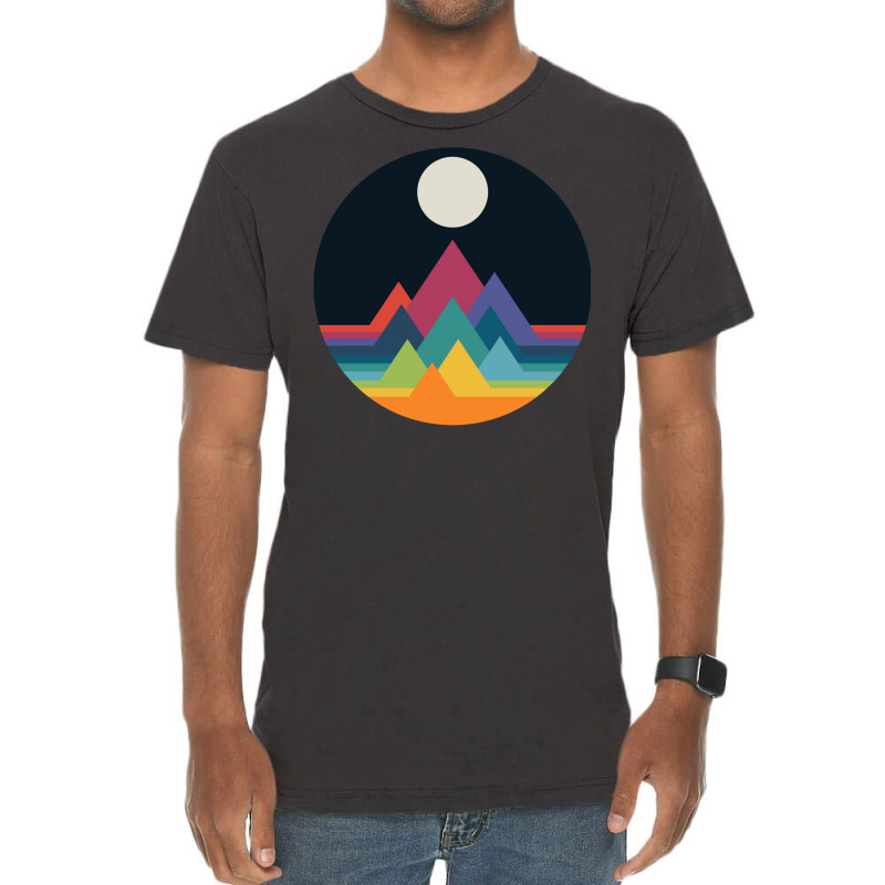 Whimsical Mountains Vintage T-Shirt by hermesginderq | Artistshot