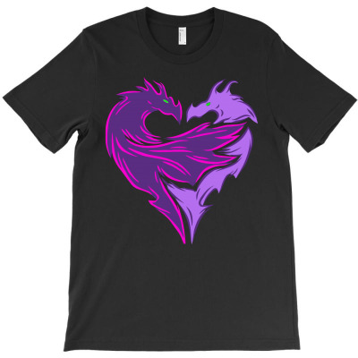Dragon Love Graphic T Shirt T-shirt Designed By Herman Suherman