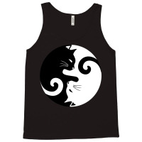 Ying Yang Cats   Black & White Tank Top | Artistshot