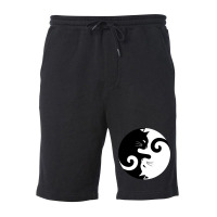 Ying Yang Cats   Black & White Fleece Short | Artistshot