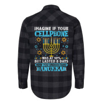 Funny Hanukkah Gifts Cellphone Chanukkah Jewish Xm Flannel Shirt | Artistshot