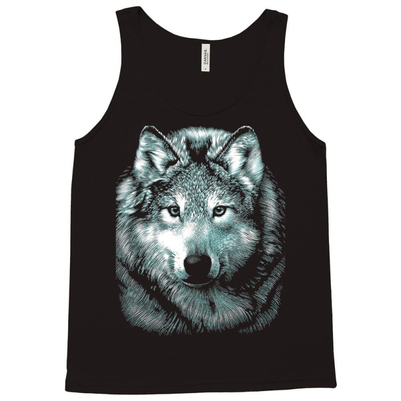 Wolf Face 1 Tank Top by peickkerberk | Artistshot