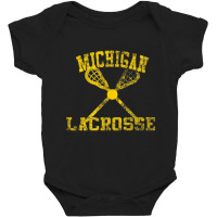 Michigan Lacrosse T Shirt Baby Bodysuit | Artistshot