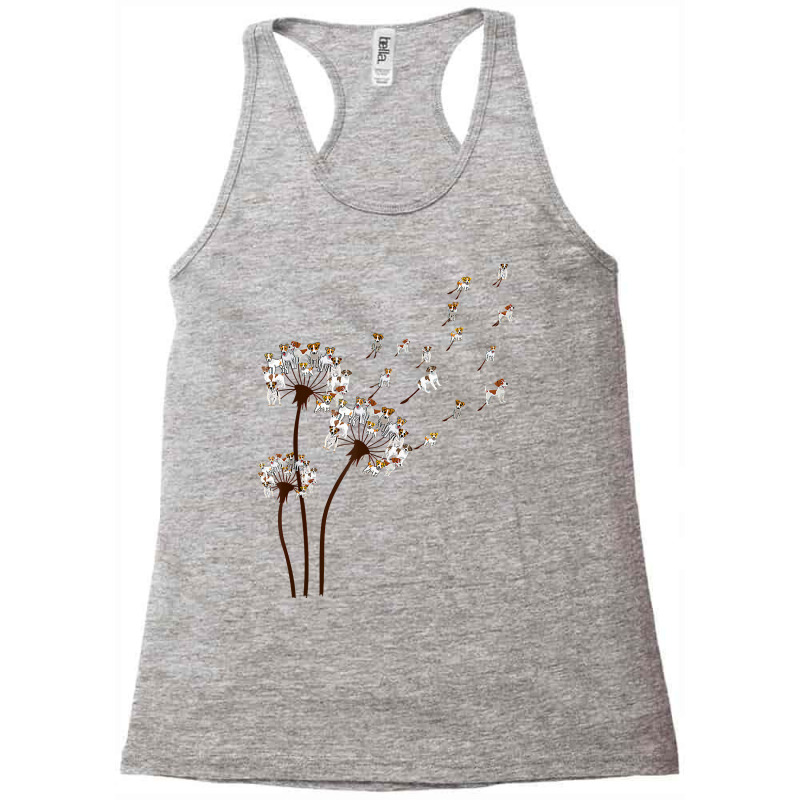 Jack Russell Terrier Dandelion Dog Lovers T Shirt Racerback Tank by karynadreck | Artistshot