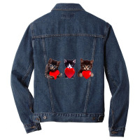 Super Cute Kitty For Cat Lovers And Kitten Adoptio Men Denim Jacket | Artistshot