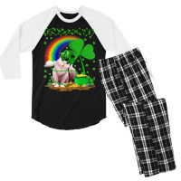 Balinese Cat Lover Rainbow Balinese Cat St Patrick Men's 3/4 Sleeve Pajama Set | Artistshot