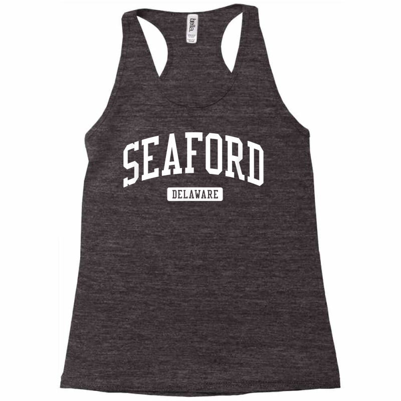 Seaford Delaware De Vintage Athletic Sports Design Racerback Tank by kulowbu | Artistshot