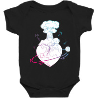 Hot Trend Dual Color Atomic Heart Baby Bodysuit | Artistshot