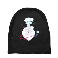 Hot Trend Dual Color Atomic Heart Baby Beanies | Artistshot