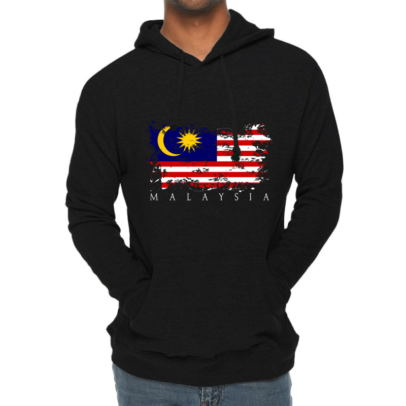 Malaysia Flag State Kuala Lumpur Nationality Pullo Lightweight Hoodie by wafaha | Artistshot