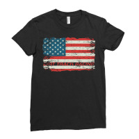 Dirt Track Racing American Flag Extreme Lover Ladies Fitted T-shirt | Artistshot