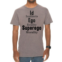 Id Ego Superego Instincts Reality Morality Funny P Vintage T-shirt | Artistshot