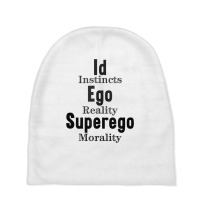 Id Ego Superego Instincts Reality Morality Funny P Baby Beanies | Artistshot