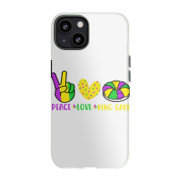 Peace Love King Cake Funny Mardi Gras Parade Carni Iphone 13 Case | Artistshot