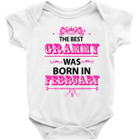 The Best Grammy Was Born In February Baby Bodysuit | Artistshot