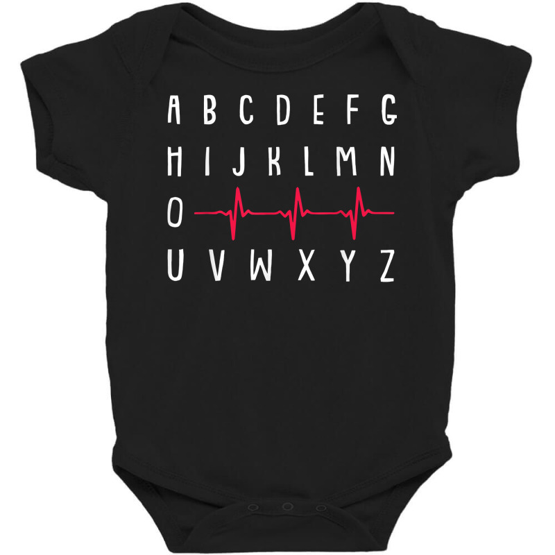 Pqrst Nurse Funny Ekg Registered Nursing Student R Baby Bodysuit | Artistshot