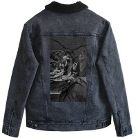 Occult Gothic Dark Satanic Unholy Witchcraft Grung Unisex Sherpa-lined Denim Jacket | Artistshot