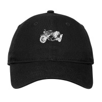 Distressed Vintage Sidecar Motorcycle Racing Motor Adjustable Cap | Artistshot