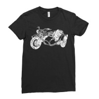 Distressed Vintage Sidecar Motorcycle Racing Motor Ladies Fitted T-shirt | Artistshot