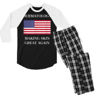 Dermatology Tshirt  Skin Great Again  Dermatologis Men's 3/4 Sleeve Pajama Set | Artistshot