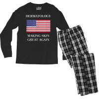 Dermatology Tshirt  Skin Great Again  Dermatologis Men's Long Sleeve Pajama Set | Artistshot