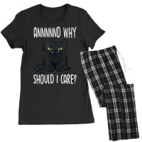 And Why Should I Care Lovely Cat Lovers Women's Pajamas Set | Artistshot