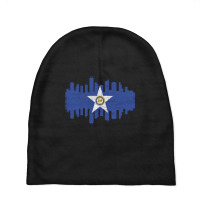 Limited Edition Houston City Flag Skyline Vintage Baby Beanies | Artistshot