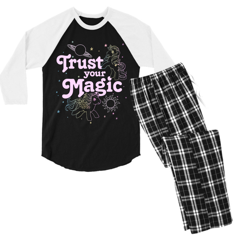 Hot Trend My Little Pony Trust Your Magic Men's 3/4 Sleeve Pajama Set | Artistshot