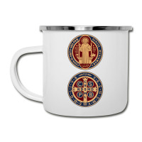 Saint Benedict Sacramental Medal Catholic T Shirt Camper Cup | Artistshot