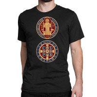 Saint Benedict Sacramental Medal Catholic T Shirt Classic T-shirt | Artistshot