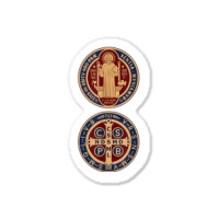 Saint Benedict Sacramental Medal Catholic T Shirt Sticker | Artistshot