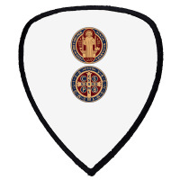 Saint Benedict Sacramental Medal Catholic T Shirt Shield S Patch | Artistshot