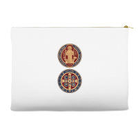 Saint Benedict Sacramental Medal Catholic T Shirt Accessory Pouches | Artistshot