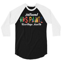 Latin America Culture Gift National Hispanic Herit 3/4 Sleeve Shirt | Artistshot