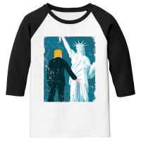 Political Trump Grabs Lady Liberty Youth 3/4 Sleeve | Artistshot