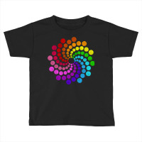 Dot Day Multicolors Hypnotising Spiral Of Rainbow Dots Toddler T-shirt | Artistshot