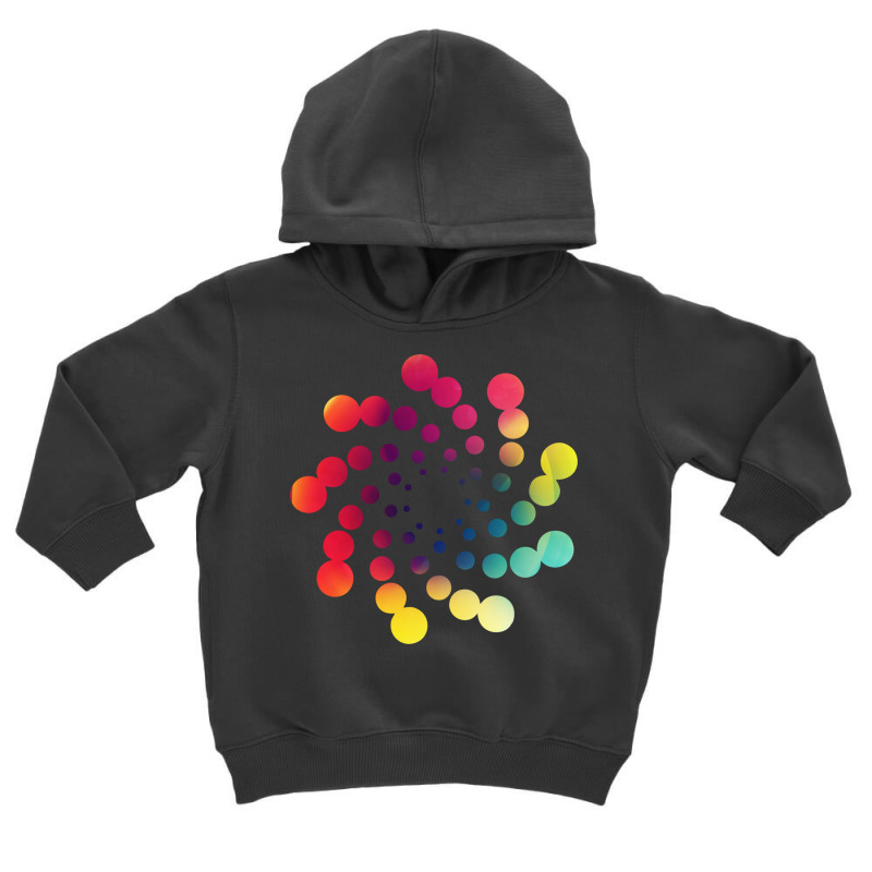 Dots Hurricane Colorful Hypnotizing Spiral Toddler Hoodie by SamsulArt | Artistshot